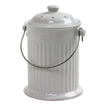 Norpro 1 Gallon White Compost Keeper Crock
