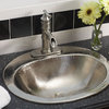 Seville 20" Drop-In Bathroom Sink in Nickel