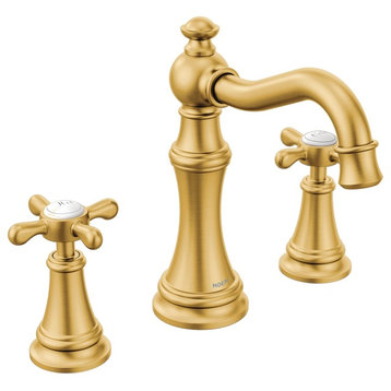 Moen Weymouth Brushed Gold Two-Handle Bathroom Faucet