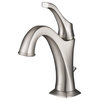 Arlo Single Handle 1-Hole Bathroom Basin Faucet, Lift Rod Drain, SFS Steel