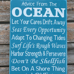 Handcrafted Beach House Decor Signs - Products