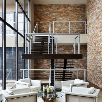 Alexander Modern Homes Project AMH-A : Modern Sitting Area With Stair View