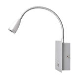 Dimmable LED wall light Torin in silver grey