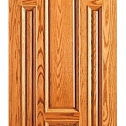 Entry Mahogany Wood 8 Panel Raised Moulding Single Door - Front Doors