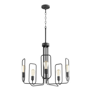Howe 5-Light Chandelier, Textured Black - Industrial - Chandeliers - by ...