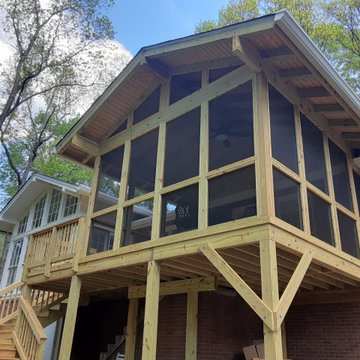 Macon GA deck and screened porch revival
