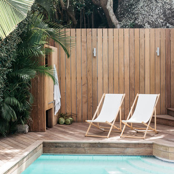 Une piscine dans la Villa Palmier à St Barth