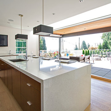 Manhattan Natural Wenge & Chelsea White High Gloss