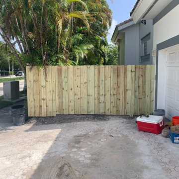 Miami Vice Patio -  Fencing installed