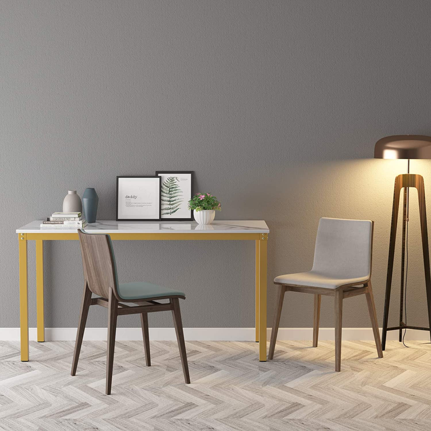 Modern Computer Desk/Dining Table for Home Office - Transitional ...