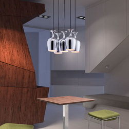 Zuo Ice Ceiling Lamp Chrome - SKU: 50147 - Pendant Lighting