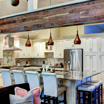 Rustic/Elegant Kitchen & Hearth Space