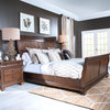 Coventry California King Sleigh Bed, Classic Cherry Finish