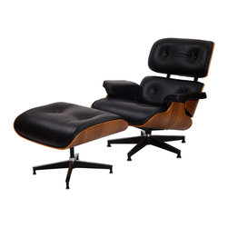 Premium Version Leather Eames Lounge Chair & Ottoman - Products