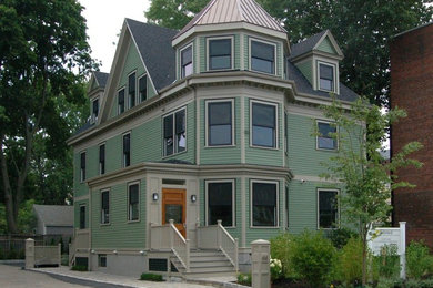 Inspiration for a timeless exterior home remodel in Boston