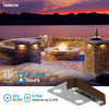 12-Pack Low Voltage LED Hardscape Light, IP65 Waterproof, 2700K Soft White