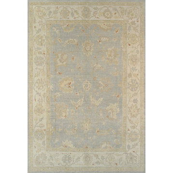 Pasargad Oushak Collection Hand-Knotted Lamb's Wool Area Rug- 9' 0" X 13' 2"