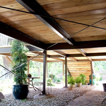 Steel frame deck