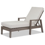 Sunset West Outdoor Furniture - Sunset West Laguna Chaise Lounge With Cushions, Cushions: Canvas Granite - The Laguna collection offers a fresh take on modern living. The unique beauty of each piece and generous scale breathe an inviting personality into this collection. Laguna boasts a wide slat back, smart angles, clean lines and exceptional attention to detail. Laguna offers a generous range of deep-seating and dining pieces in its signature teak-inspired smooth finish, providing you with many options to set the stage for outdoor entertaining and relaxation.