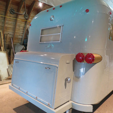 Marie Antoinette style vintage trailer restoration