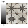 Kings Star Ceramic Floor and Wall Tile, Nero