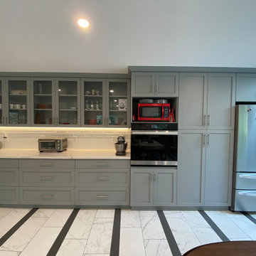 North Andover Kitchen & Bathroom RemodelWe utilized this wall for ample storage 