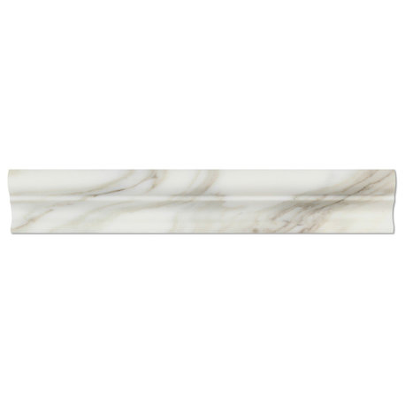 Calacatta Gold Italian Calcutta Marble Polished Crown Mercer Molding Trim