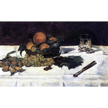 Edouard Manet Fruit on a Table, 18"x27" Wall Decal