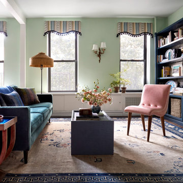Park Slope Apartment Colorful Maximalist Living Room