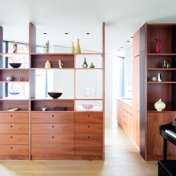 Walnut veneer unit