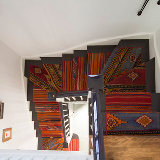Idée de décoration pour une entrée bohème.