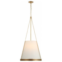 Generation Lighting Brisbin 24 in. W 1-Light Burnished Brass 3