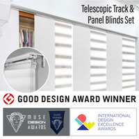 Sage 3-Panel Track Extendable Vertical Blinds 36-66"W