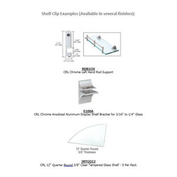 Glass Shelving Projects - Bathroom Cabinets
