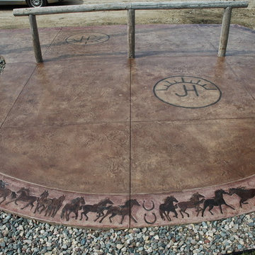 Custom Hitching Post Slab