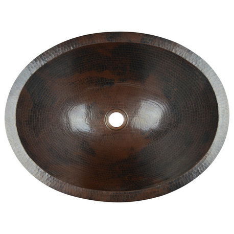 Oval jumbo sink 21" Copper Sink