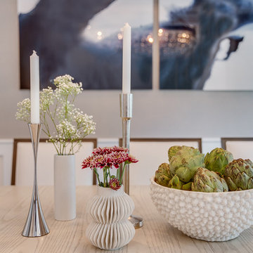 Glam Modern Farmhouse Living + Dining + Master Suite
