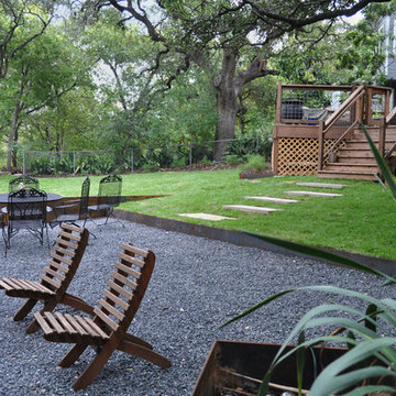 Seating Area inside of the gravel patio