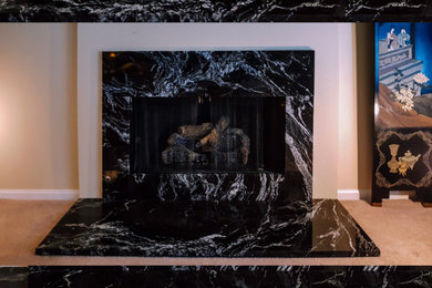 Inspiration for a modern living room remodel in Jacksonville