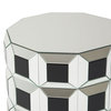Montreal Round Mirrored Prism End Table