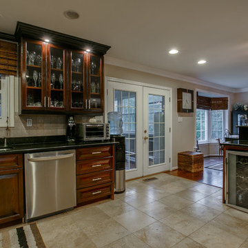 Mohogany Stained cherry wood Kitchen Remodel