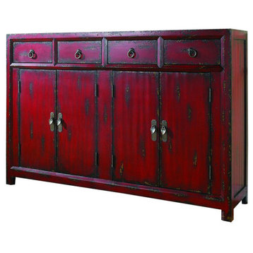 Hooker Furniture Seven Seas 58 inches Red Asian Cabinet