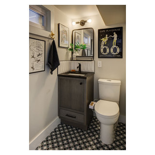 Powder room/ Edward Gorey Gallery - Eclectic - Powder Room - New York ...