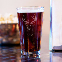 Buck Pint Glasses - Set of 4 - Beer Glasses