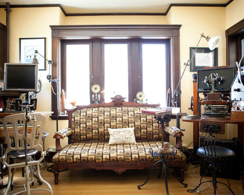 Steampunk Home Office Design Ideas, Remodels & Photos