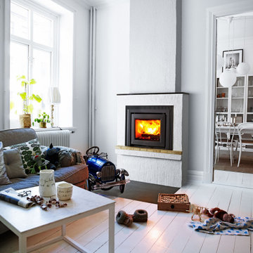 Swedish Modern Kamin, Gusseisenqualität fürs Leben