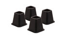 Black Bed Risers, 4 Pack