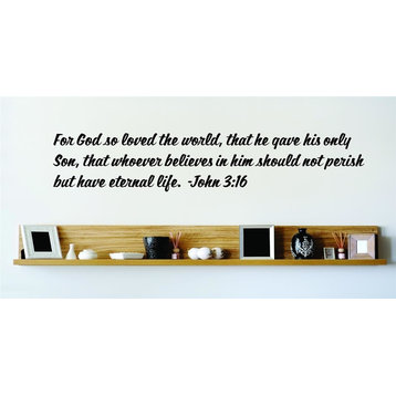 God So Loved The World That He Gave His Only Son Decal, 22x22