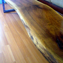 Live Edge Black Walnut Coffee Table - Coffee Tables