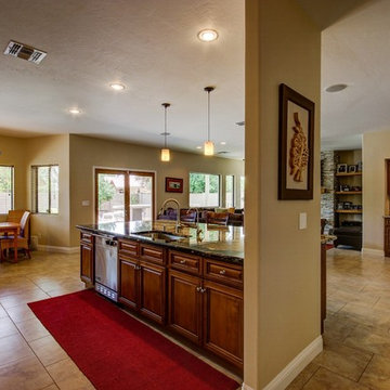 Kitchen remodel, Fireplace renovation, Wet bar